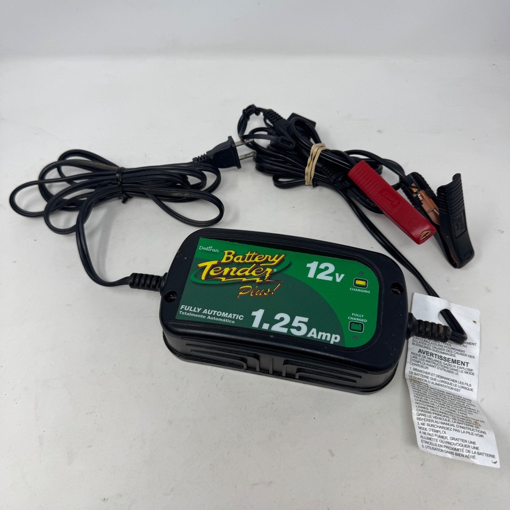 Deltran Battery Tender Plus 12V 1.25 Amp Automatic Battery Charger Tested Works